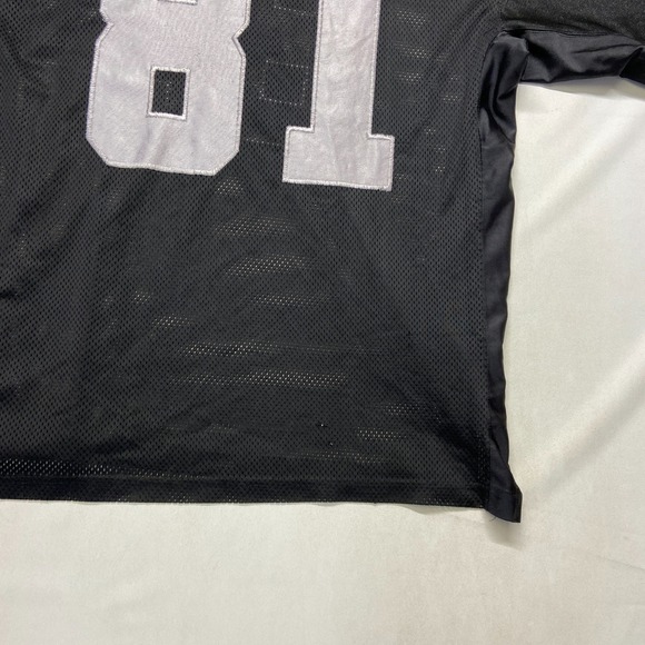 VTG 90's BX Sports Oakland Raiders #81 Football Jersey Men's XL Black - Picture 11 of 14